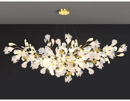 Modern Ginkgo Leaf LED Chandelier Dining Room Lighting - Chandelier