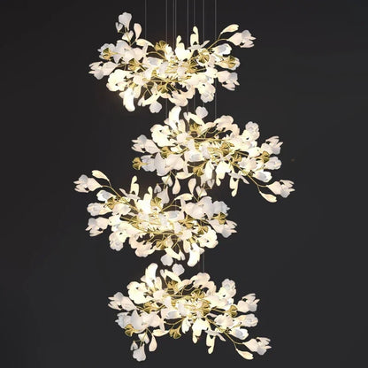 Modern Ginkgo Leaf LED Chandelier Dining Room Lighting - Chandelier