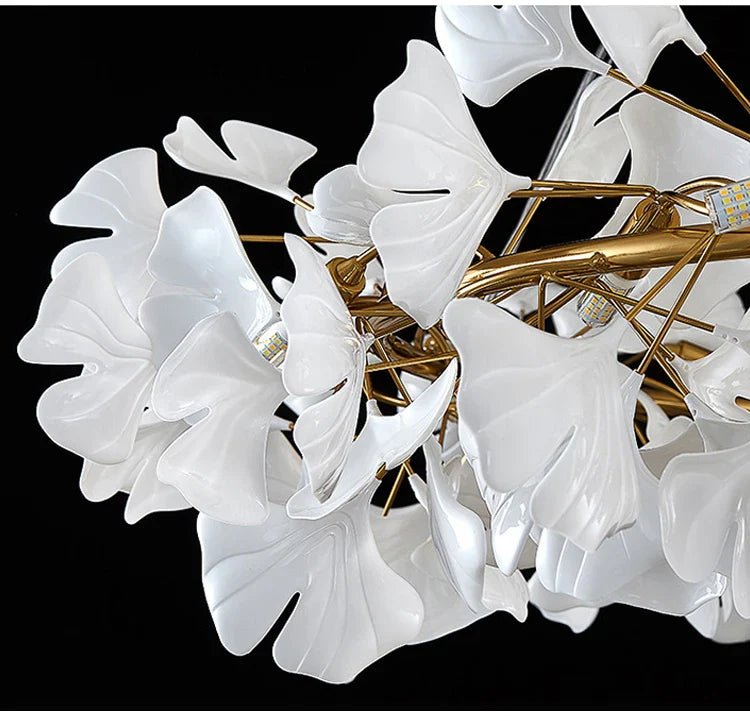 Modern Ginkgo Leaf LED Chandelier Dining Room Lighting - Chandelier