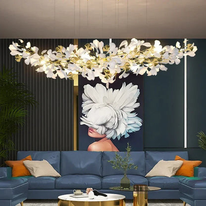 Modern Ginkgo Leaf LED Chandelier Dining Room Lighting - Chandelier