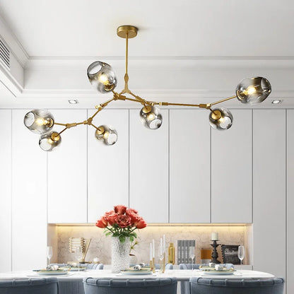 Modern Glass Ball LED Chandelier - Home Decor - Chandelier