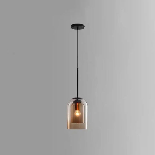 Modern Glass Bell Pendant Lamp for Stylish Bedroom Ceiling