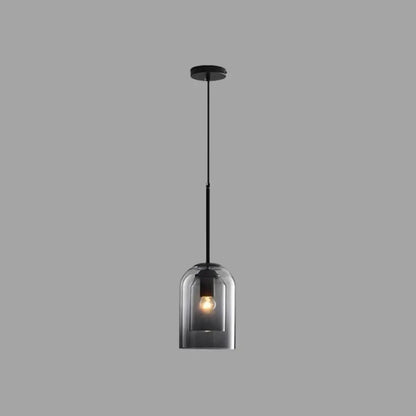 Modern Glass Bell Pendant Lamp for Stylish Bedroom Ceiling