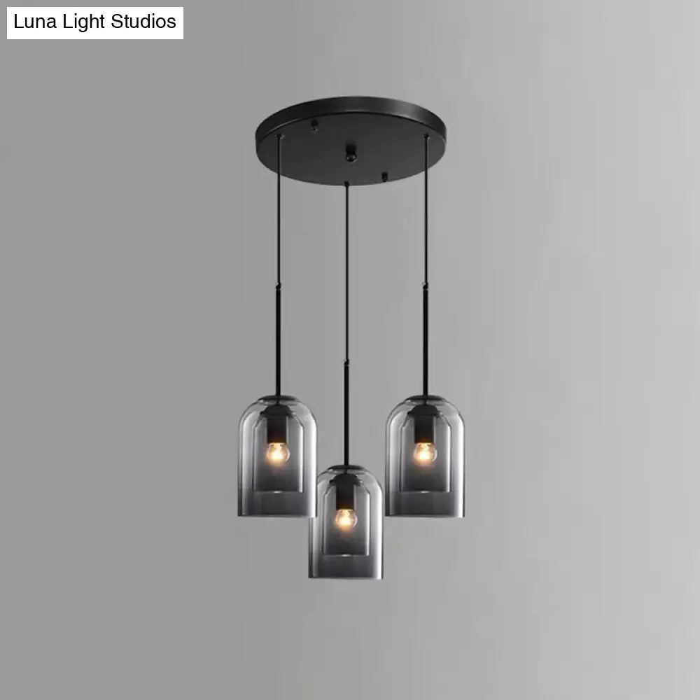 Modern Glass Bell Pendant Lamp for Stylish Bedroom Ceiling