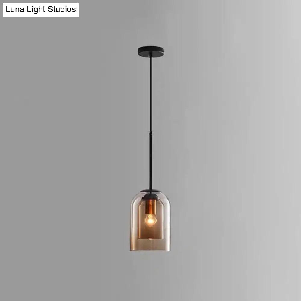 Modern Glass Bell Pendant Lamp for Stylish Bedroom Ceiling