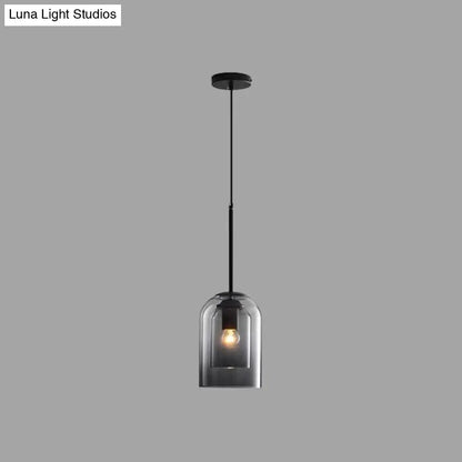 Modern Glass Bell Pendant Lamp for Stylish Bedroom Ceiling