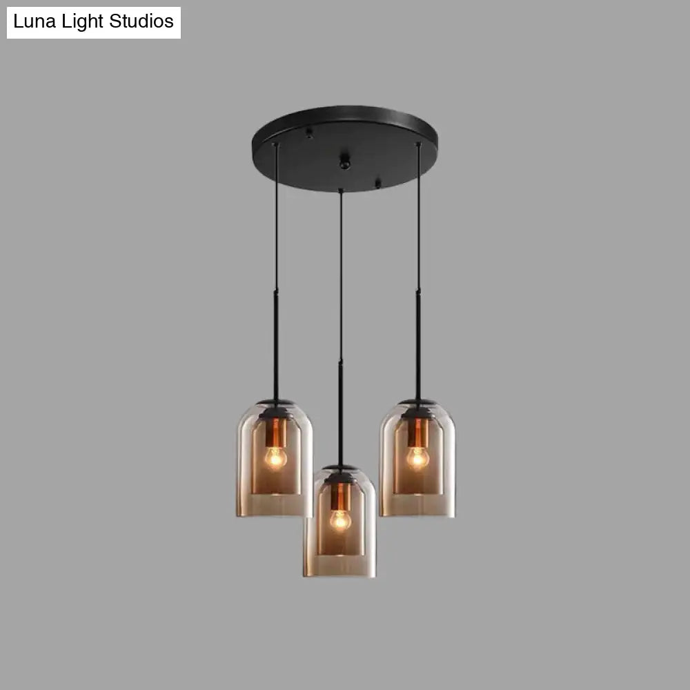 Modern Glass Bell Pendant Lamp for Stylish Bedroom Ceiling