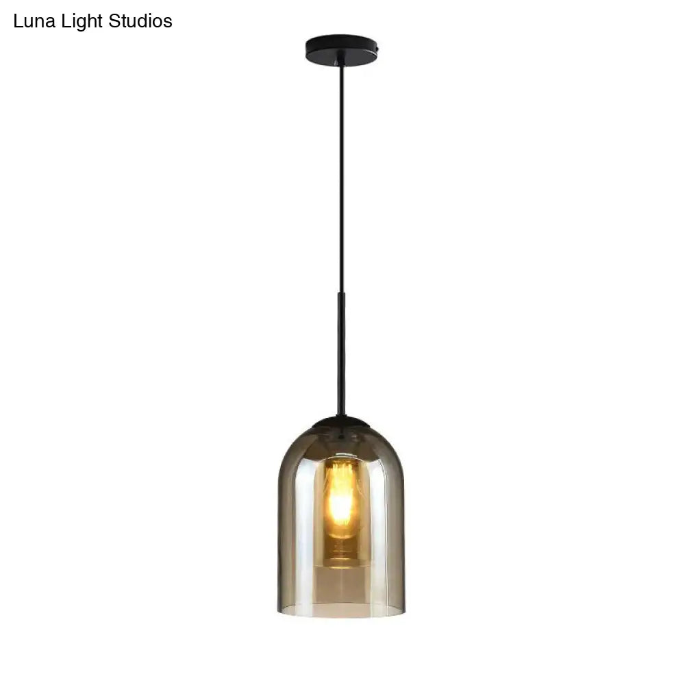 Modern Glass Bell Pendant Lamp for Stylish Bedroom Ceiling