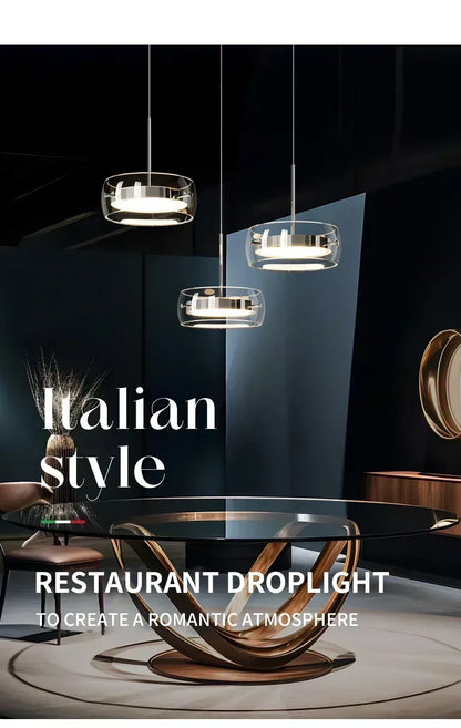 Modern Glass Dining Table Pendant Light