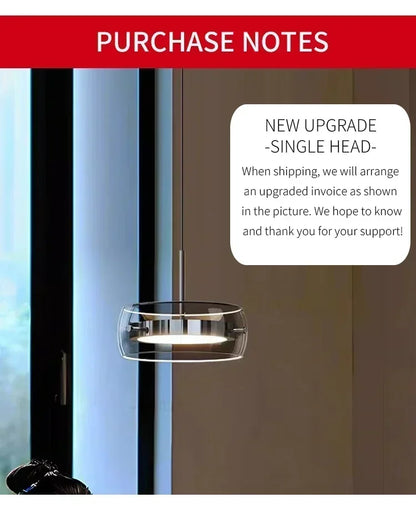 Modern Glass Dining Table Pendant Light