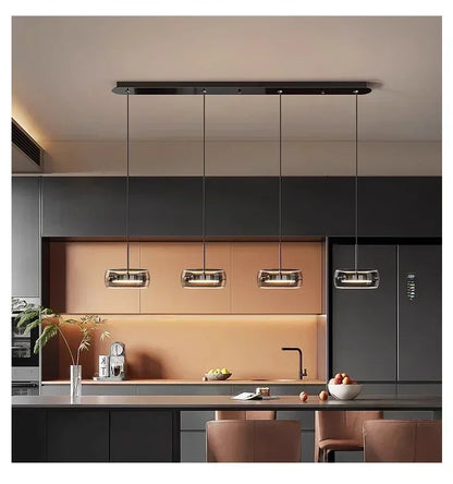 Modern Glass Dining Table Pendant Light