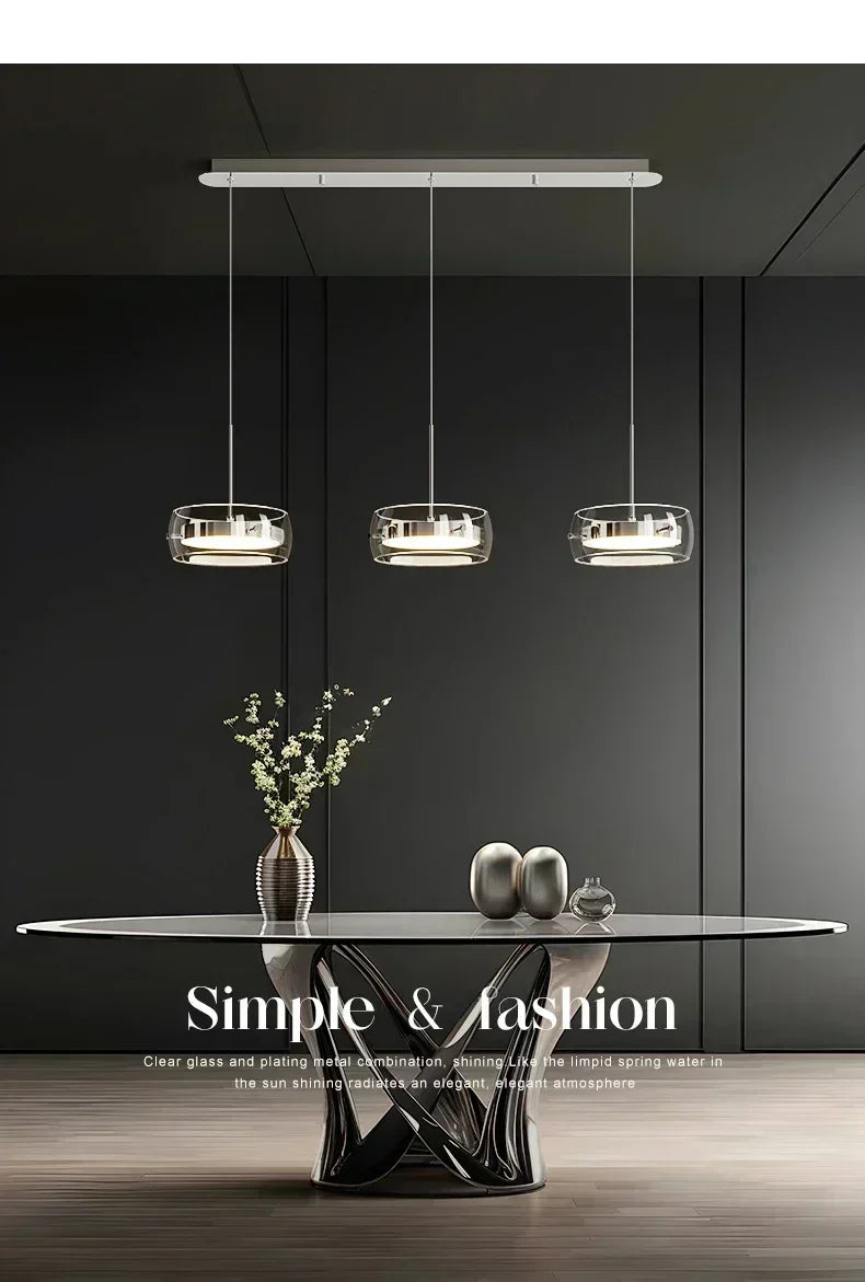 Modern Glass Dining Table Pendant Light