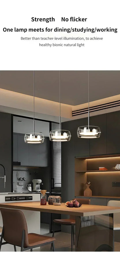 Modern Glass Dining Table Pendant Light