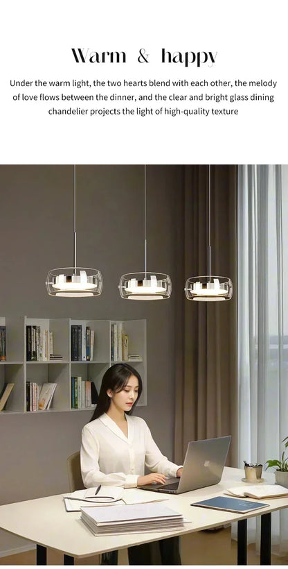 Modern Glass Dining Table Pendant Light