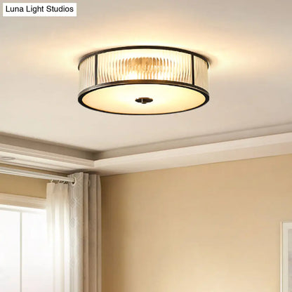 DecorBites™ DecorBites™ Modern Glass Drum Ceiling Light - Simplicity Style, Ideal for Foyers