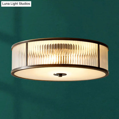 DecorBites™ DecorBites™ Modern Glass Drum Ceiling Light - Simplicity Style, Ideal for Foyers