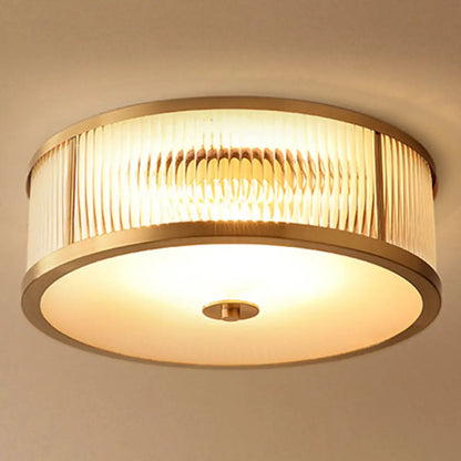 DecorBites™ DecorBites™ Modern Glass Drum Ceiling Light - Simplicity Style, Ideal for Foyers