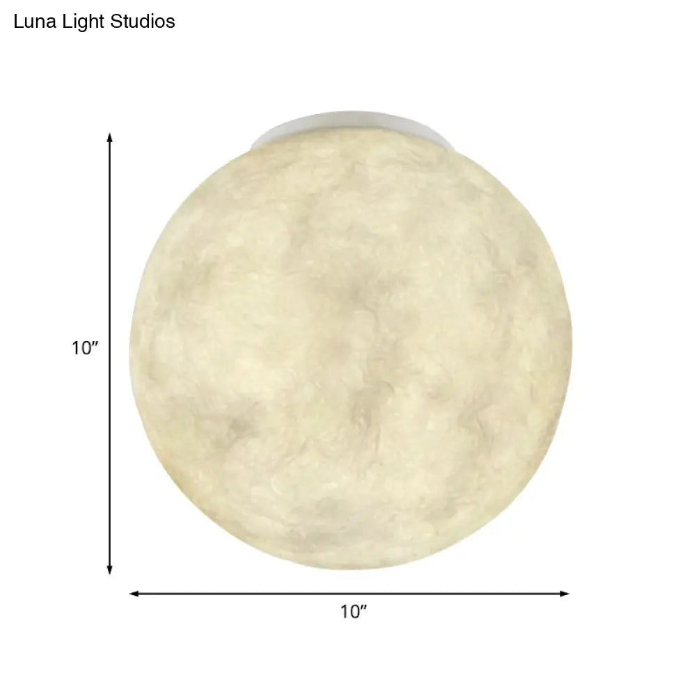 DecorBites™ DecorBites™ Modern Glass Flush Mount Ceiling Lamp with Ball Moon Design - Ideal for Balcony