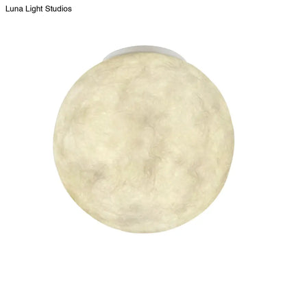 DecorBites™ DecorBites™ Modern Glass Flush Mount Ceiling Lamp with Ball Moon Design - Ideal for Balcony