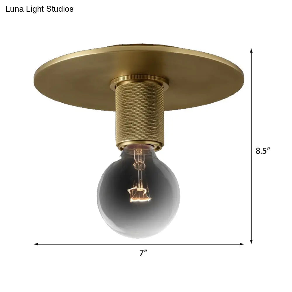 ديكوربايتس™ مصباح سقف معلق زجاجي حديث من ديكوربايتس™ مصنوع من النحاس للشرفة - أشكال كروية، مخروطية، أسطوانية، وبوقية