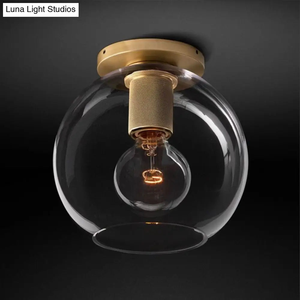 ديكوربايتس™ مصباح سقف معلق زجاجي حديث من ديكوربايتس™ مصنوع من النحاس للشرفة - أشكال كروية، مخروطية، أسطوانية، وبوقية