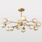 Modern Glass Globe Chandelier for Living Room - Elegant Suspension Lighting