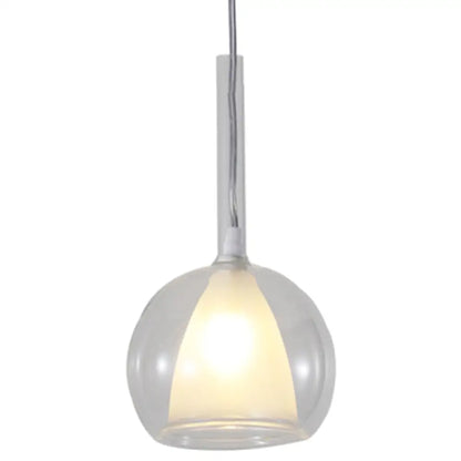 Modern Glass Pendant Lamp with Electroplated Polishing - Perfect for Dining & Bedroom