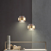 Modern Glass Pendant Light With Brass Finish - Decorbites
