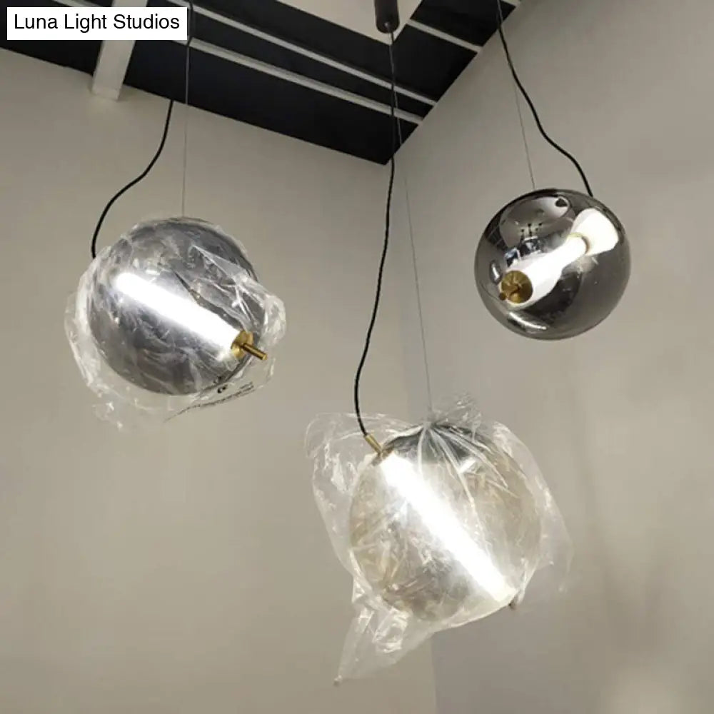 Modern Glass Pendant Light with LED for Stylish Kitchens