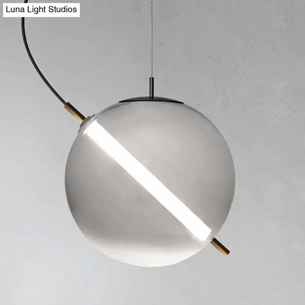 Modern Glass Pendant Light with LED for Stylish Kitchens