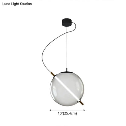 Modern Glass Pendant Light with LED for Stylish Kitchens