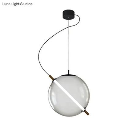 Modern Glass Pendant Light with LED for Stylish Kitchens