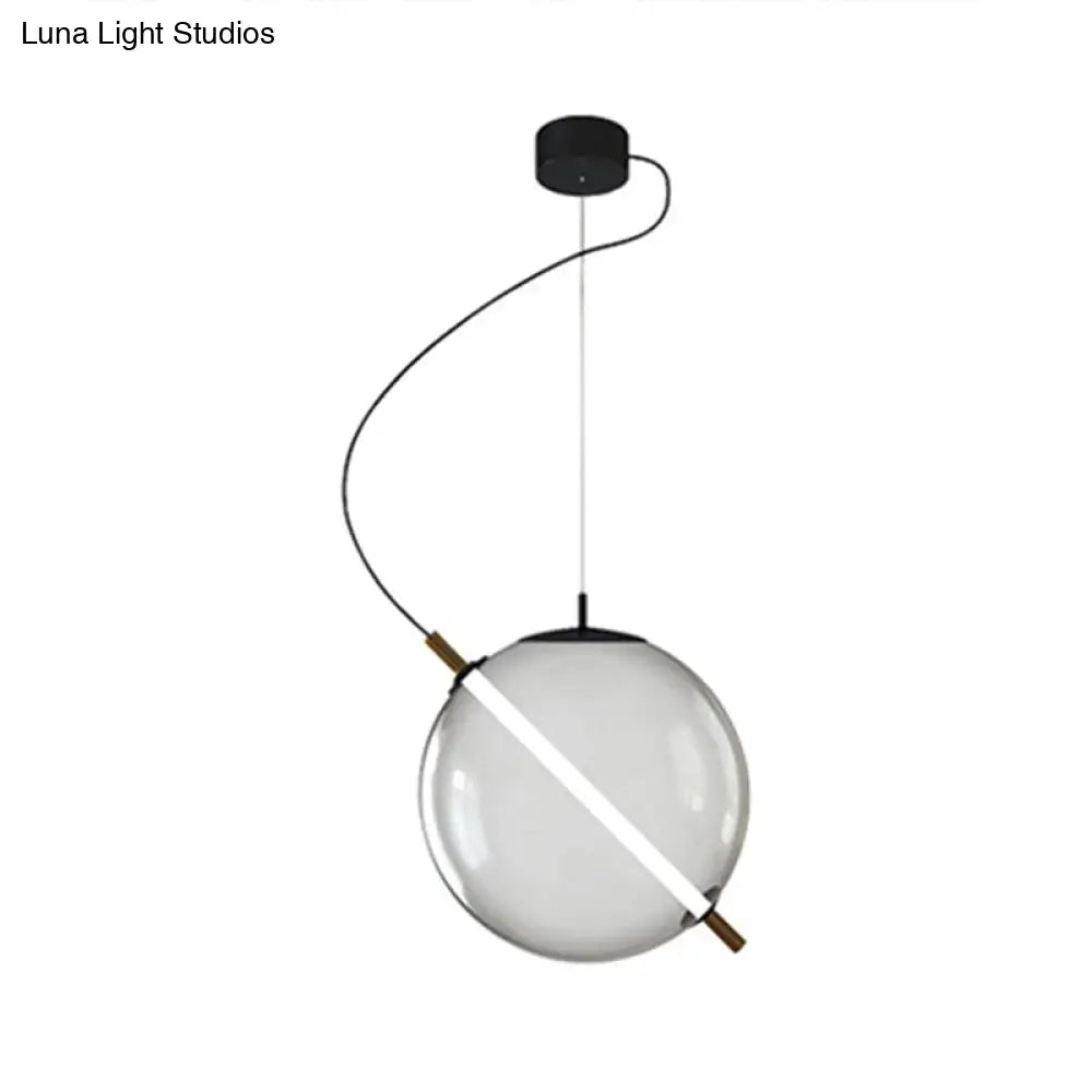 Modern Glass Pendant Light with LED for Stylish Kitchens