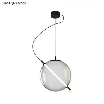 Modern Glass Pendant Light with LED for Stylish Kitchens