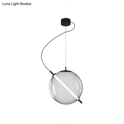 Modern Glass Pendant Light with LED for Stylish Kitchens