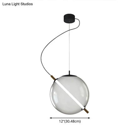 Modern Glass Pendant Light with LED for Stylish Kitchens