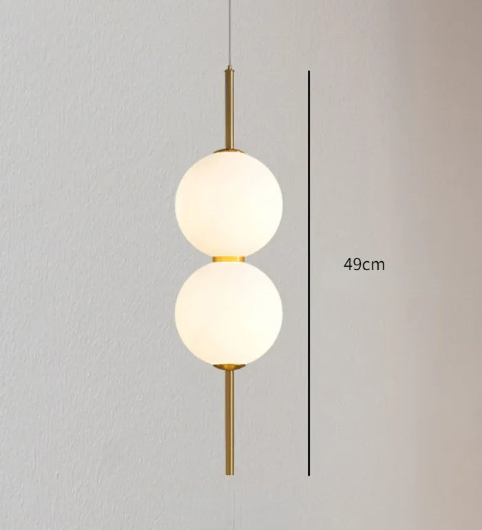 Modern Glass Pendant Lighting - 2 Heads