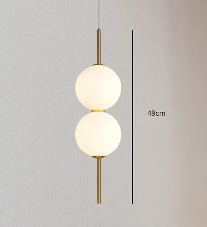 Modern Glass Pendant Lighting - 2 Heads