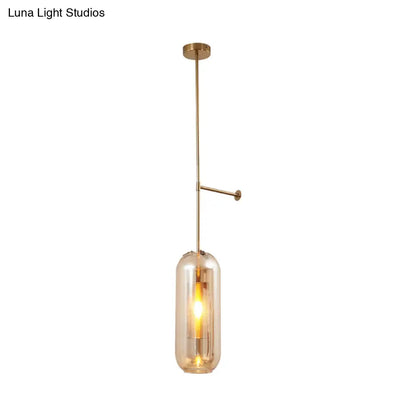 DecorBites™ DecorBites™ Modern Glass Wall Lamp with Brass Sconce and Mesh Guard