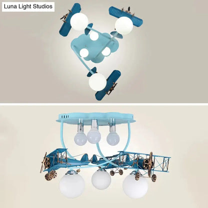 DecorBites™ DecorBites™ Modern Globe Flush Ceiling Light for Child's Bedroom