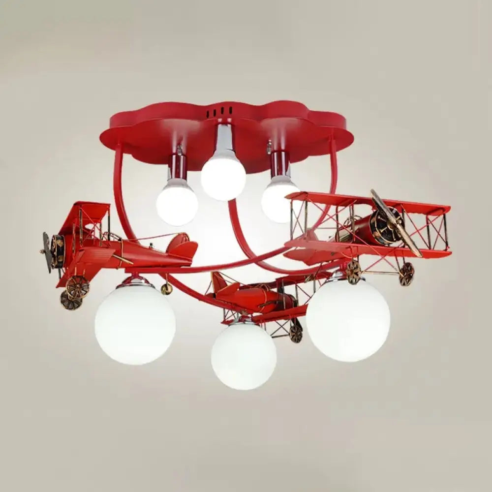 DecorBites™ DecorBites™ Modern Globe Flush Ceiling Light for Child's Bedroom