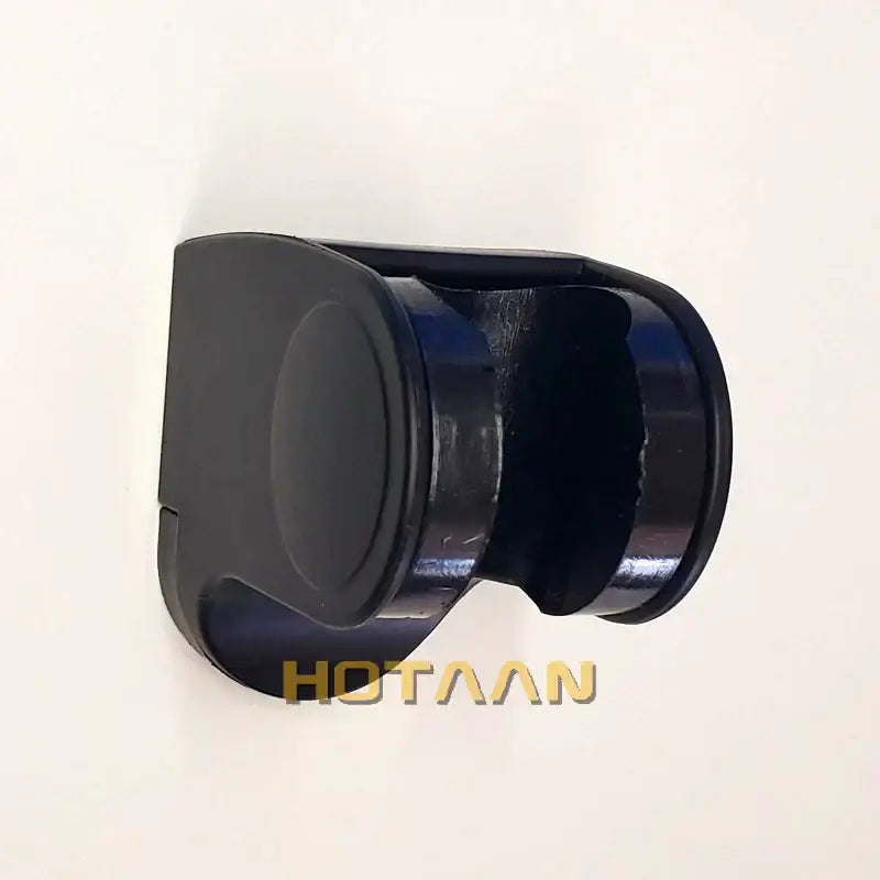 Black plated abs modern glossy black shower holder bathroom wall mounted bracket with ergonomic contours
