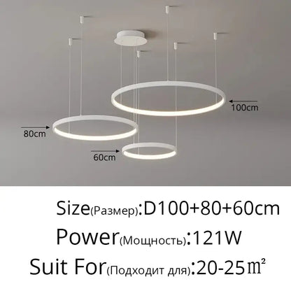Modern gold acrylic led ring pendant light with minimalist white circular led pendant lights for dining room decorbites acrylic led