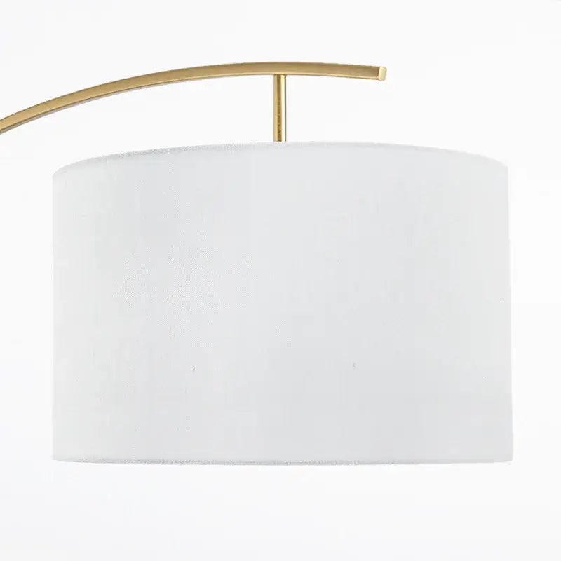 Modern gold decorbites adjustable metal floor lamp with white cylindrical shade for living room decor