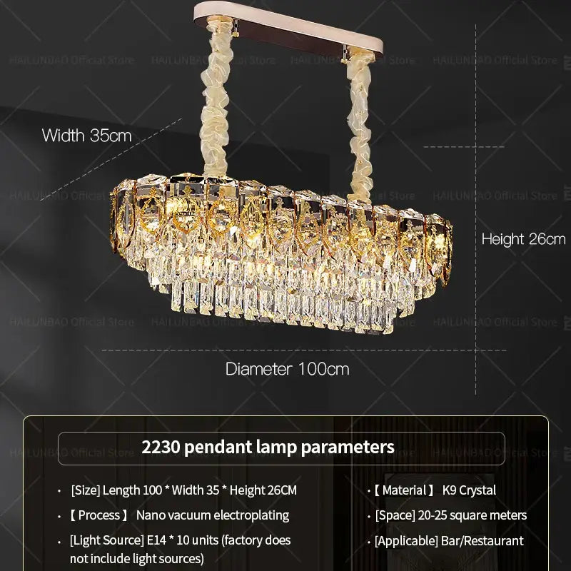 Modern gold and amber decorbites crystal chandelier with cascading k9 crystal prisms and twisted ivory rods for dining room light