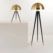 Modern gold and black tripod floor lamp with brass accents by decorbites coyote for stylish living room decor