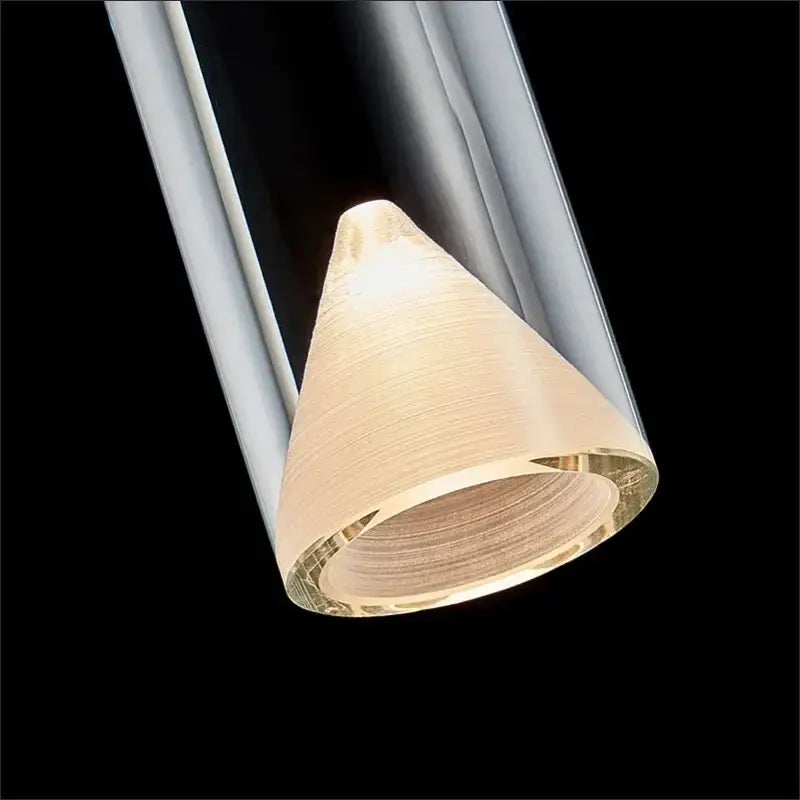 Modern gold and clear crystal copper pendant light featuring a wood-grain shade and polished chrome frame for dining decorbites clear crystal