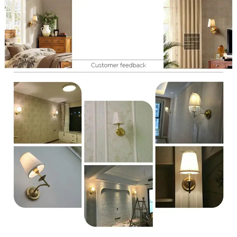 Modern gold and cream fabric wall lamp with gold-toned metal sconce ideal for bedroom decorbites copper wall lamp