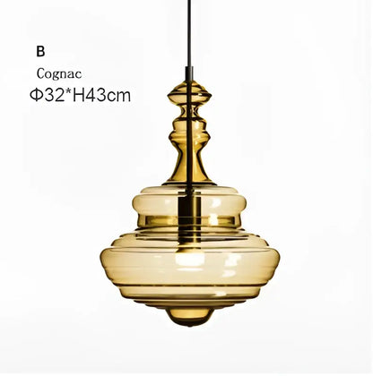 Modern gold and white decorbites glass chandelier with cognac-colored tiered glass and sleek metallic suspension for dining room