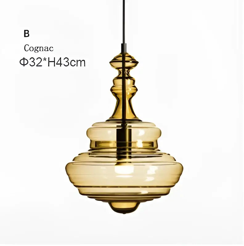 Modern gold and white decorbites glass chandelier with cognac-colored tiered glass and sleek metallic suspension for dining room